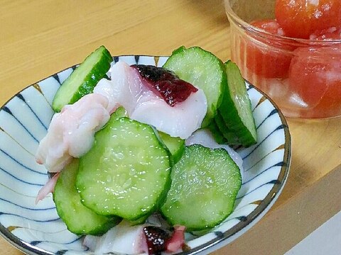 たこときゅうりの酢の物